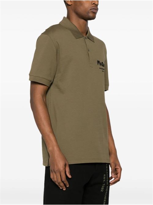 Polo shirt with logo ALEXANDER MCQUEEN | 662551QXAAK3380